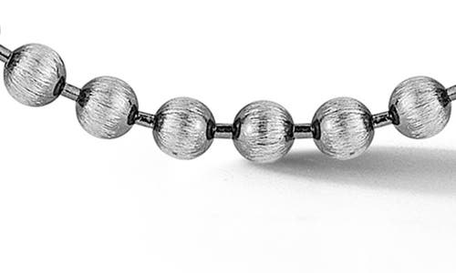 Yield Of Men Oxidized 3mm Ball Chain Necklace In Gray