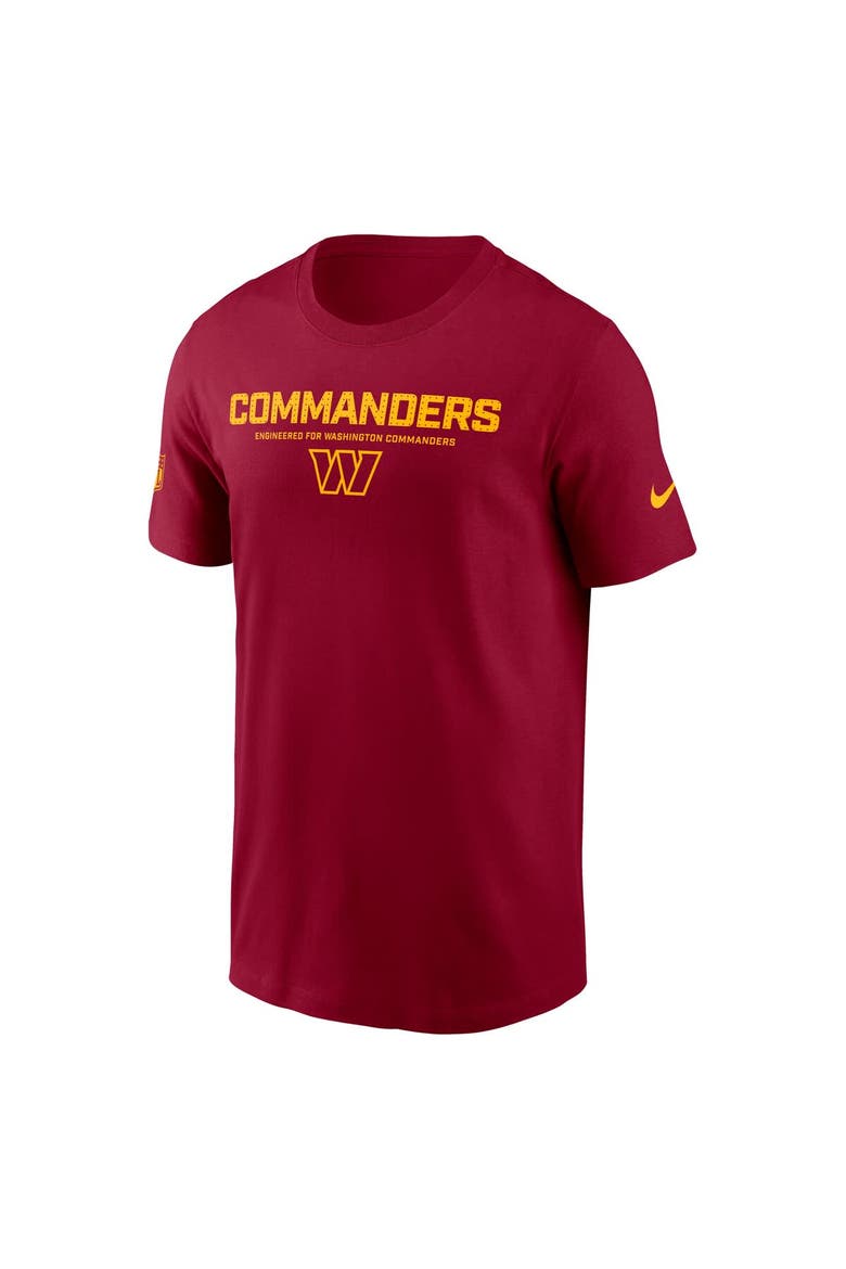 Men's Nike Burgundy Washington Commanders Sideline Performance T-Shirt, Alternate, color, Burgundy