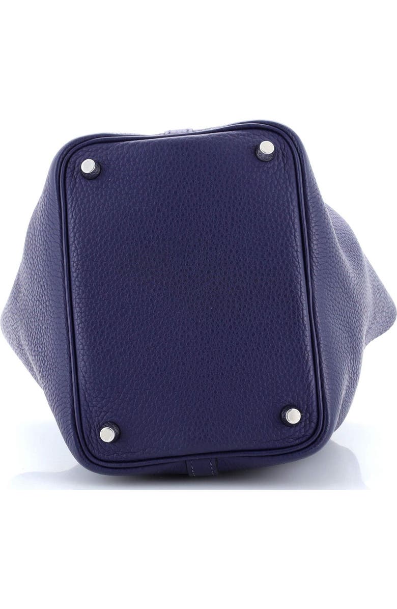 Pre-Owned Hermes Eclat Picotin Lock Bag Clemence with Swift PM, Alternate, color, Bleu Encre