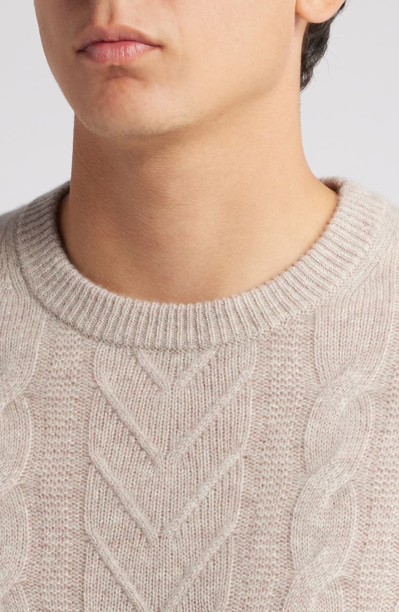 Nordstrom Cable Cashmere Sweater, Alternate, color, 
