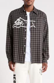 ICECREAM Mean Gene Long Sleeve Button-Up Shirt