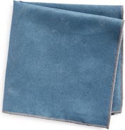 CLIFTON WILSON Solid Cotton Pocket Square