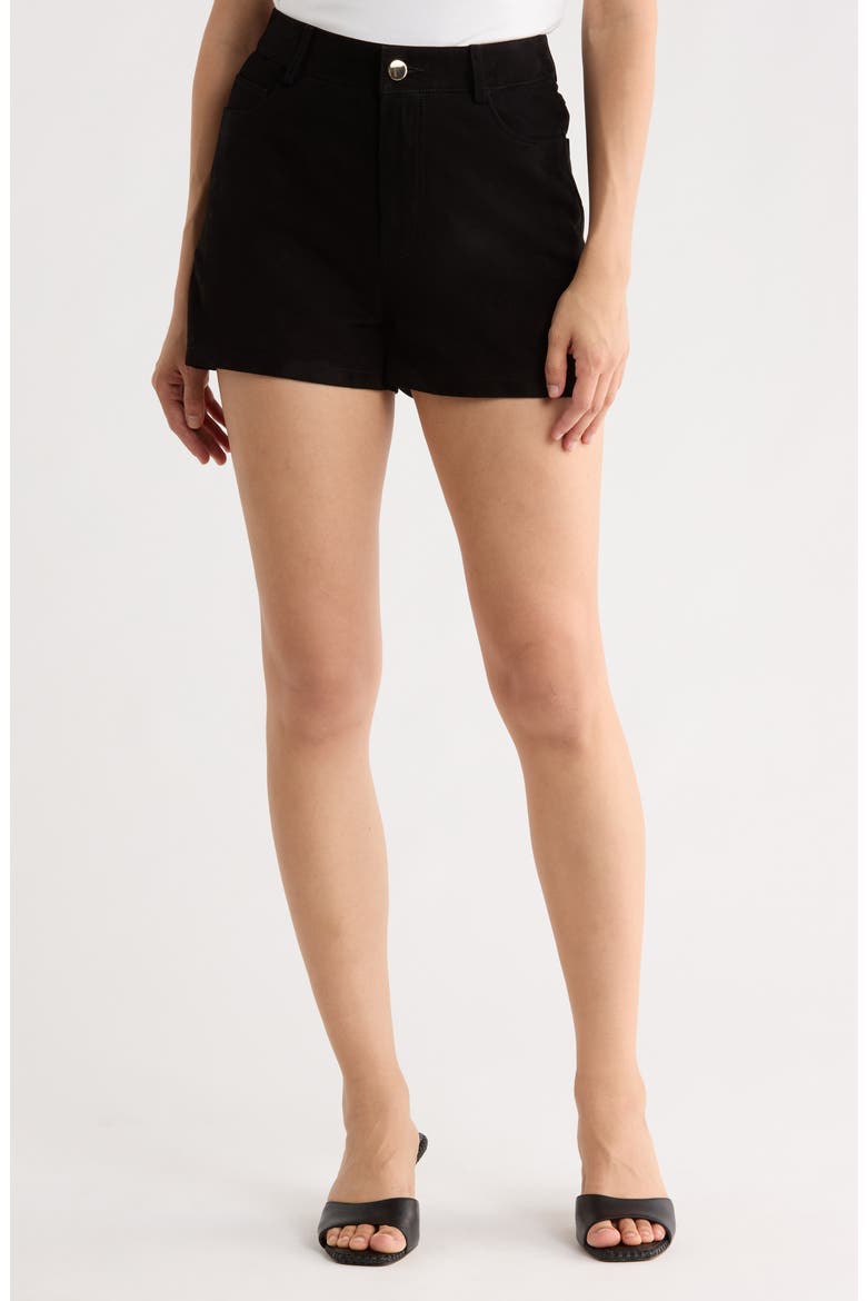 Travis Suede Shorts, Main, color, BLACK