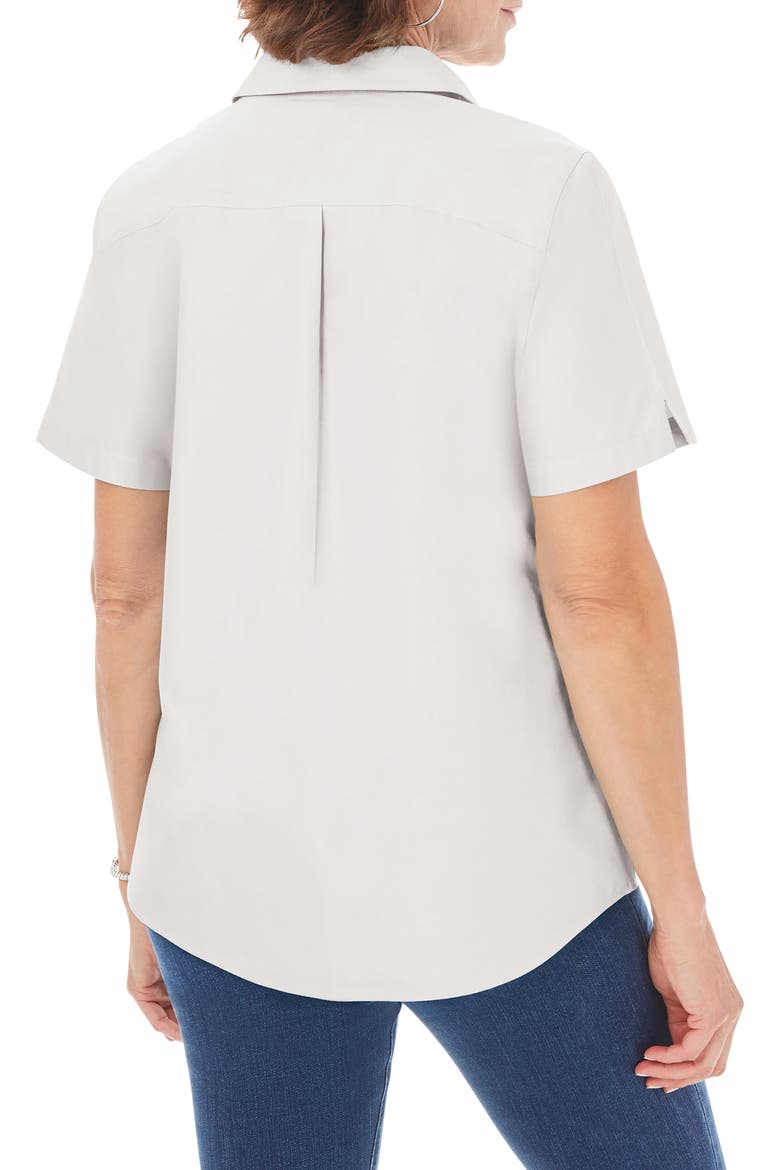 Hampton Short Sleeve Non-Iron Shirt, Alternate, color, CLOUD GREY