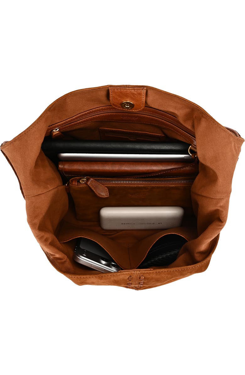 OLD TREND Hydrangea Medium Vintage Ombre Hobo Bag, Alternate, color, Cognac