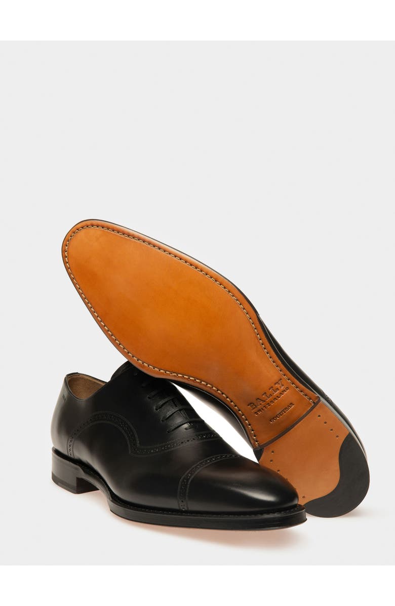 Bally Scanio Men's Leather Oxford Lace-Up Shoe, Alternate, color, Black