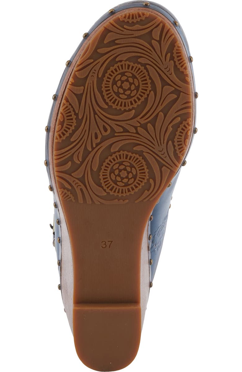 L'Artiste by Spring Step Loveya Slingback Platform Wedge Clog, Alternate, color, Blue