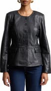 Bagatelle Peplum Leather Jacket