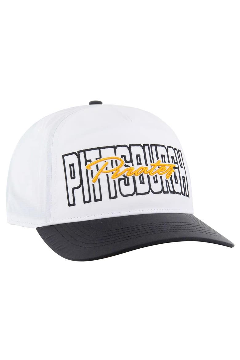 Men's '47 White Pittsburgh Pirates Lineman Hitch Adjustable Hat, Alternate, color, White