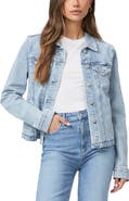 PAIGE Rowan Raw Hem Denim Jacket