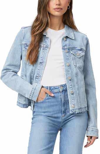 PAIGE Rowan Raw Hem Denim Jacket