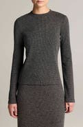 Vince Houndstooth Crewneck Top