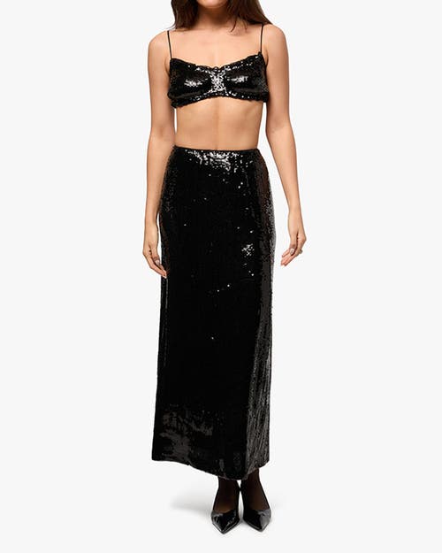 Weworewhat Ruched Bralette In Black