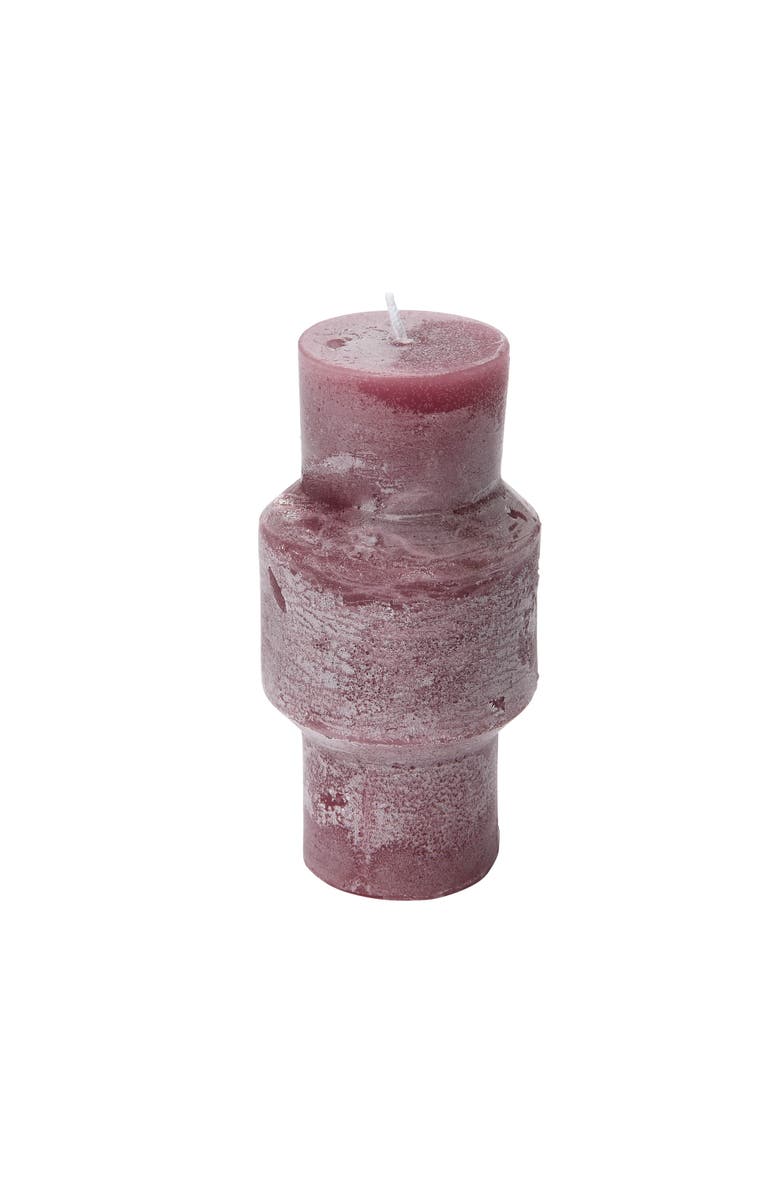 Storied Home Unscented Pillar Candle, Main, color, Purple