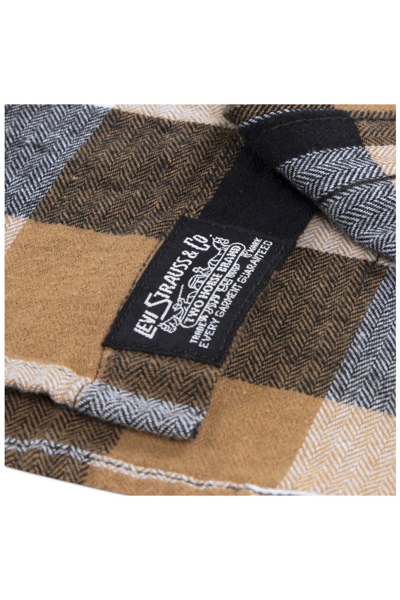 Kids' Buffalo Check Flannel Shirt, Alternate, color, JET BLACK