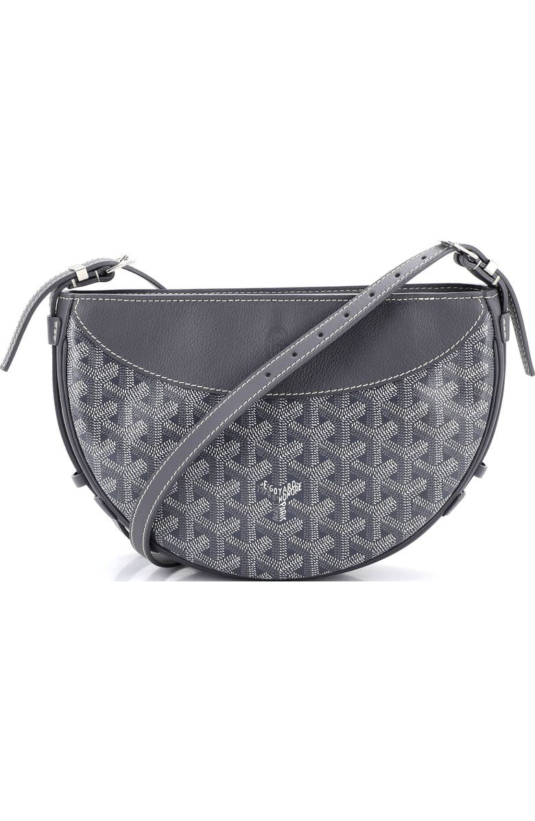 Pre-Owned Goyard Hirondelle Shoulder Bag Coated Canvas and Leather, Main, color, Gray