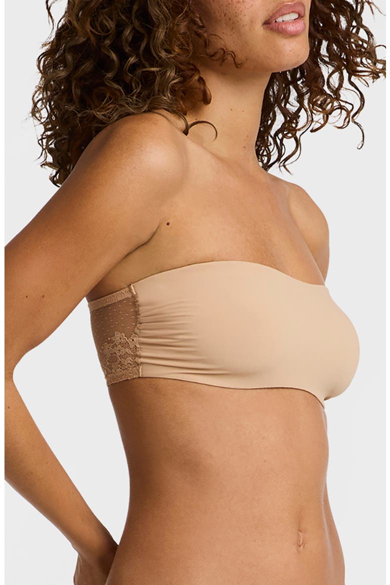 Double Take Bandeau Bralette, Alternate, color, BEIGE