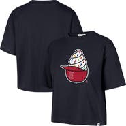 '47 Women's '47 Navy Boston Red Sox Ice Cream Helmet T-Shirt