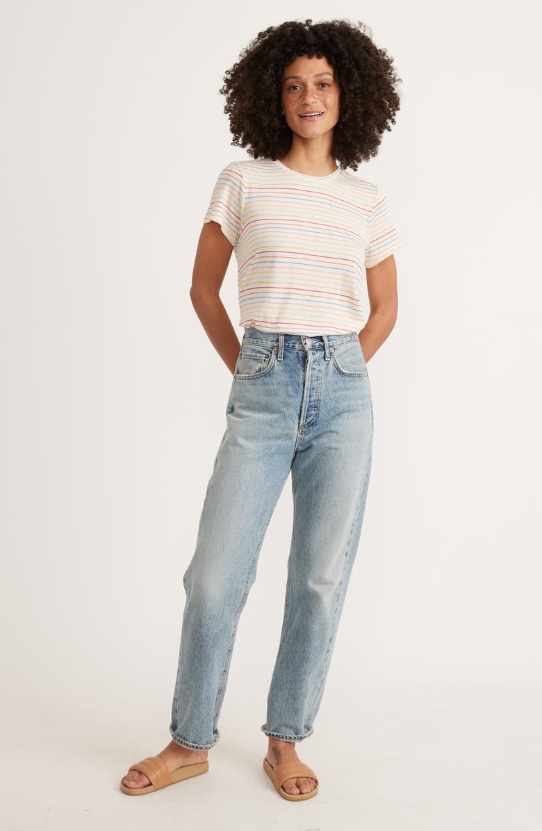 Marine Layer Stripe T-Shirt, Alternate, color,