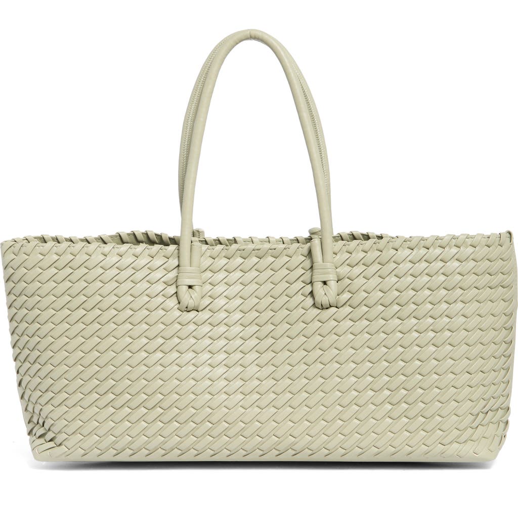 Moda Luxe Woven Stitch Shoulder Bag In Green