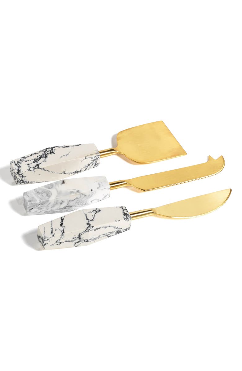 Zodax 3-Piece Stonedust Cheese Tool Set, Main, color, 