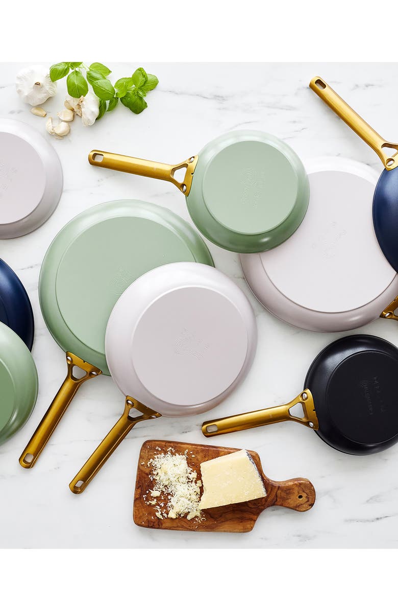 GreenPan Reserve Set of 2 Ceramic Nonstick Frying Pans, Alternate, color, Black