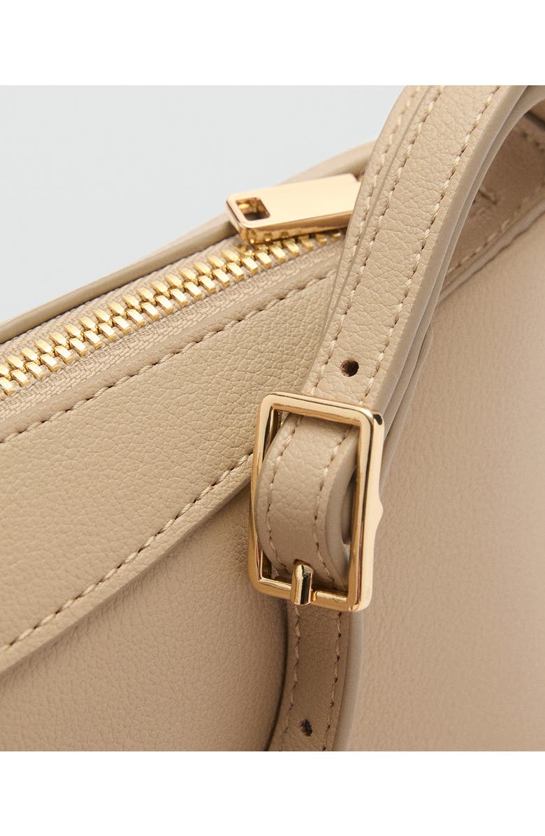 MANGO Faux Leather Shoulder Bag, Alternate, color,