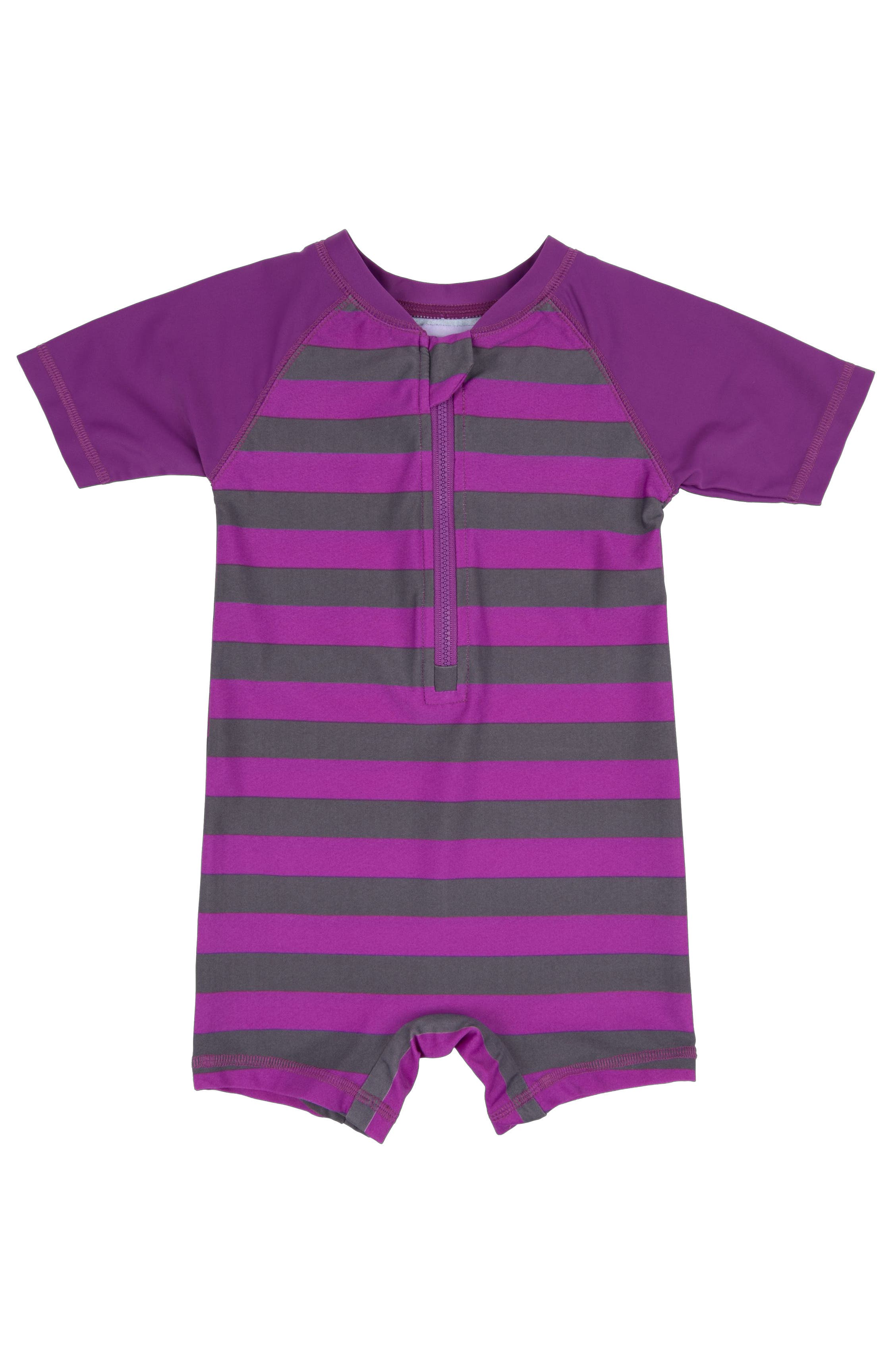 Striped Purple & Gray