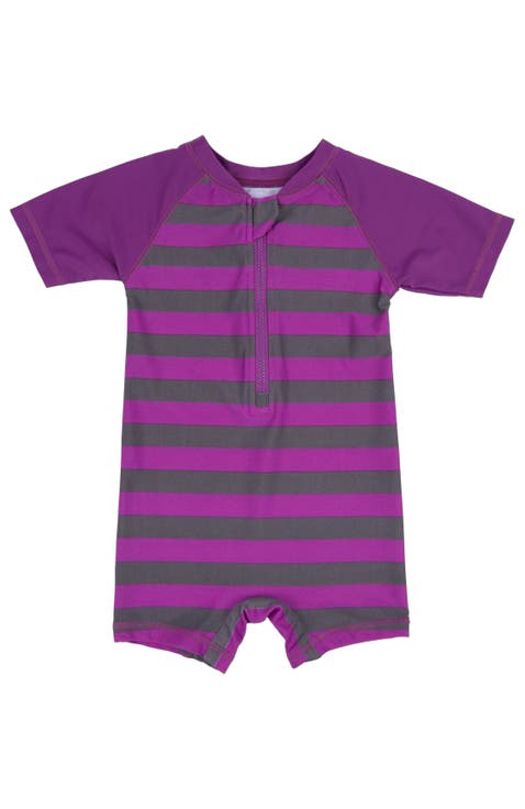Baby One-Piece Rashguard, UPF 50+ Sun Protection Swimwear