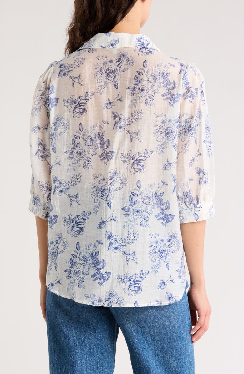 CHENAULT Floral High-Low Shirt, Alternate, color, 