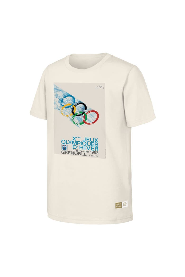 Men's  Natural 1968 Grenbole Games Olympic Heritage T-Shirt, Alternate, color, Natural