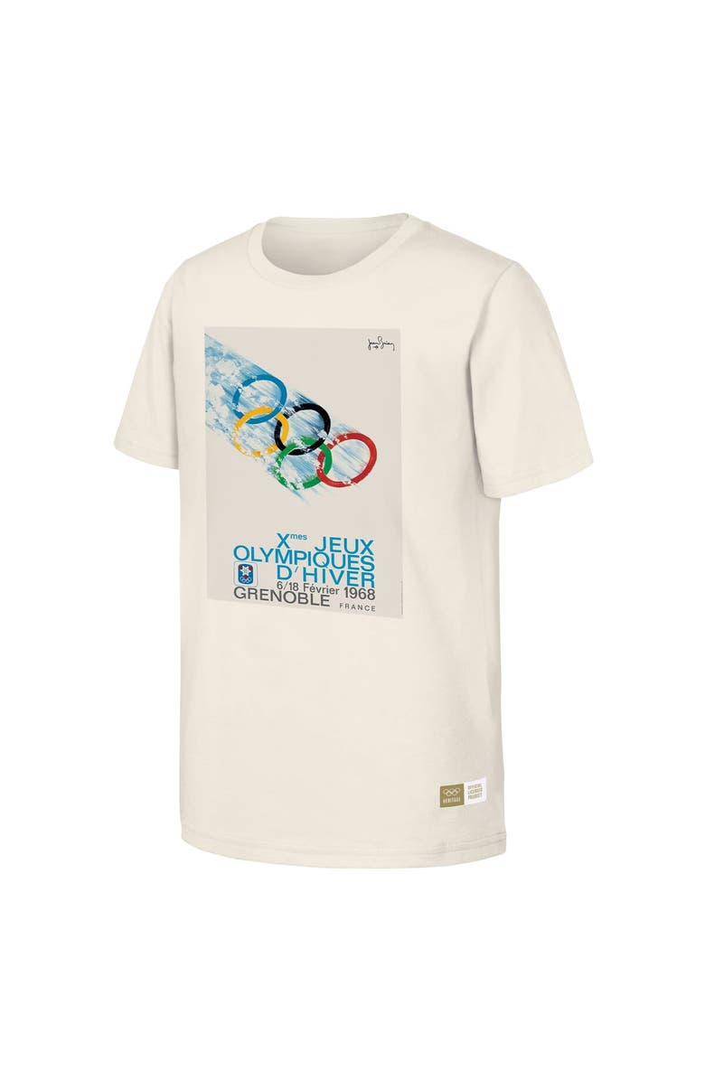 Outerstuff Men's Natural 1968 Grenbole Games Olympic Heritage T-Shirt, Alternate, color, Natural