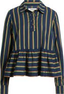 Damson Madder Kinsley Stripe Long Sleeve Shirt
