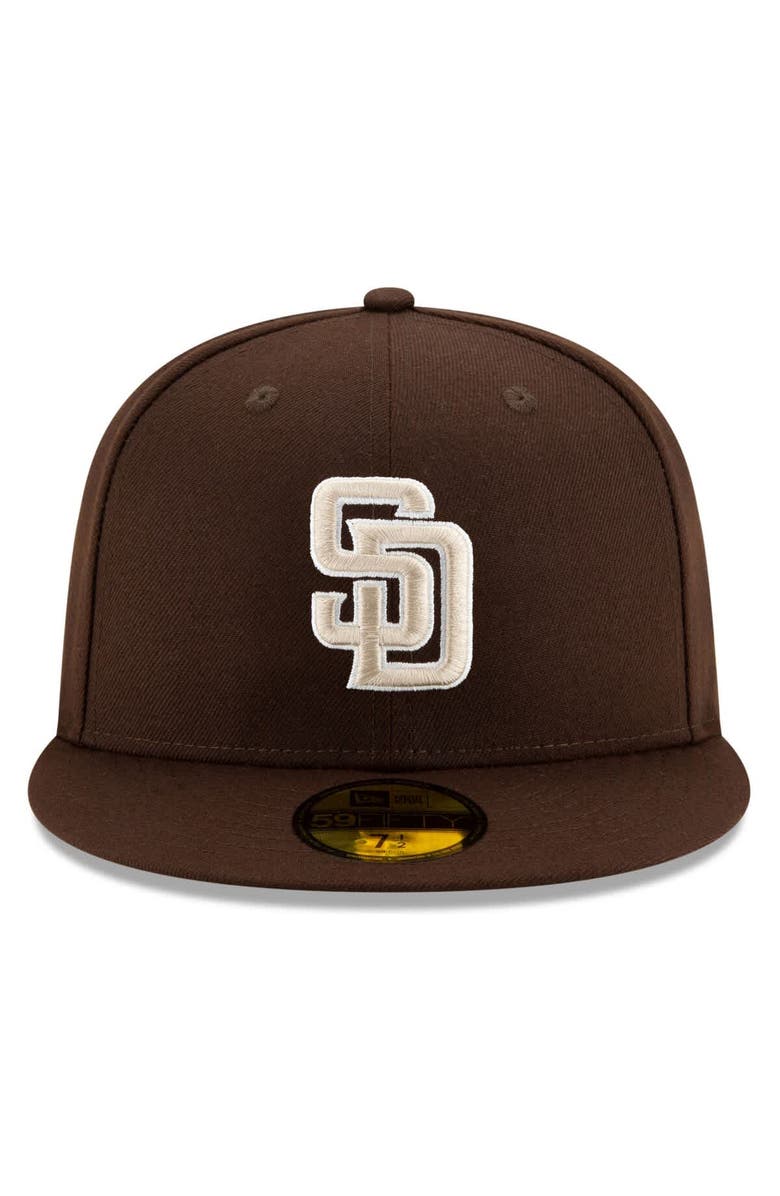New Era Men's New Era Brown San Diego Padres 2025 MLB Postseason Side Patch 59FIFTY Fitted Hat, Alternate, color, Brown