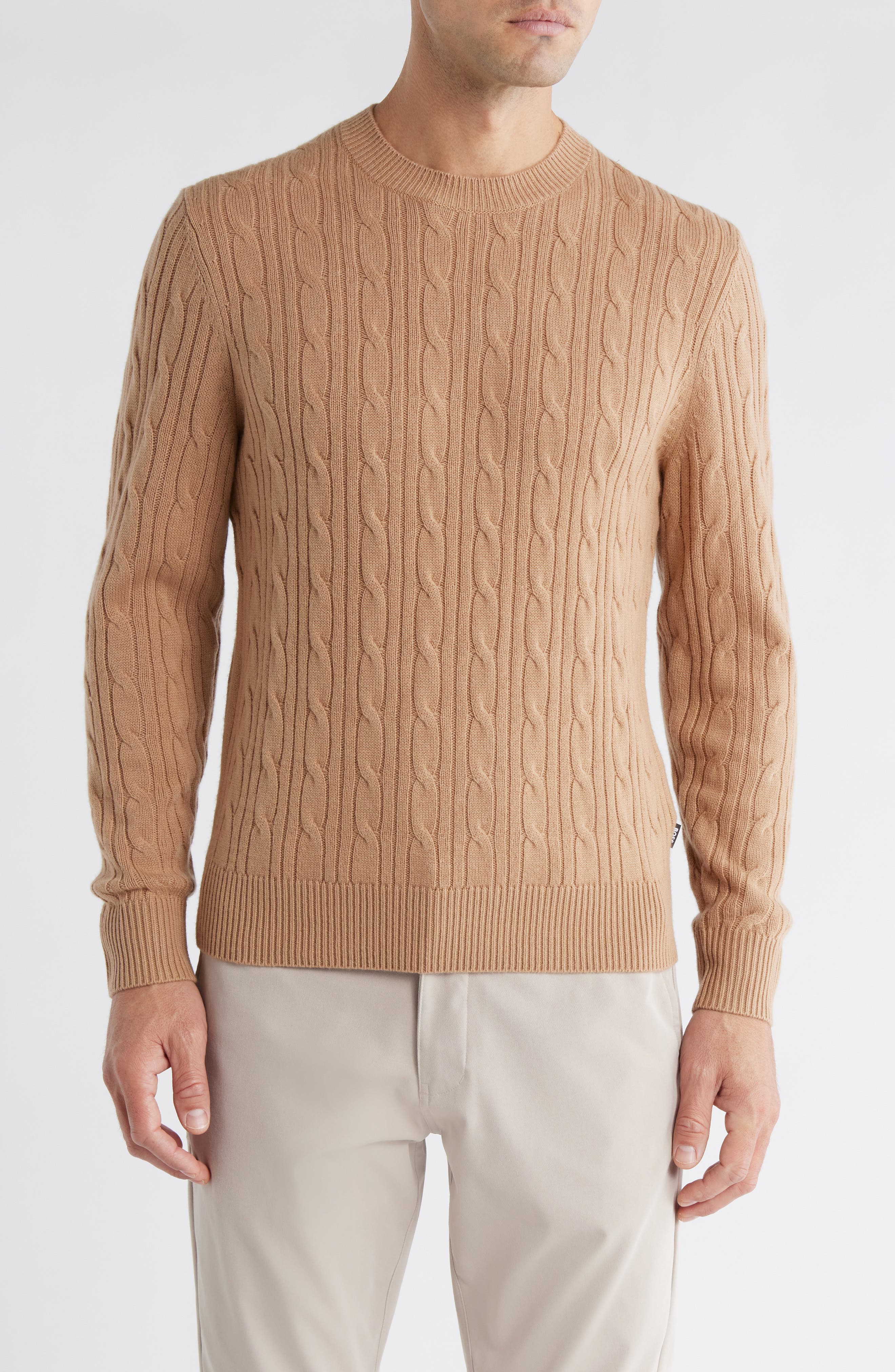 Hetico Cable Stitch Virgin Wool & Cashmere Sweater - image 3