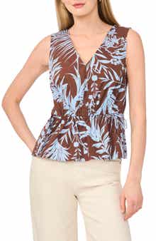 Halogen® Gathered Flutter Sleeve Top