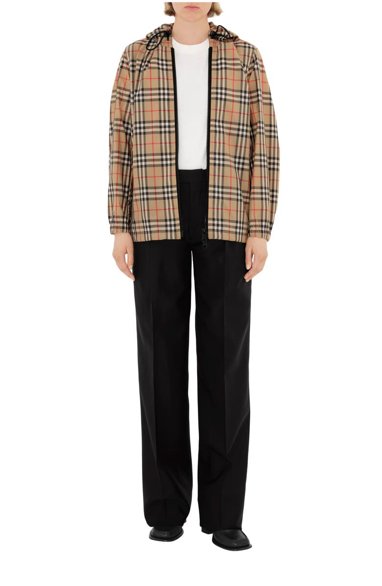Burberry Check Jacket, Main, color, Archive Beige