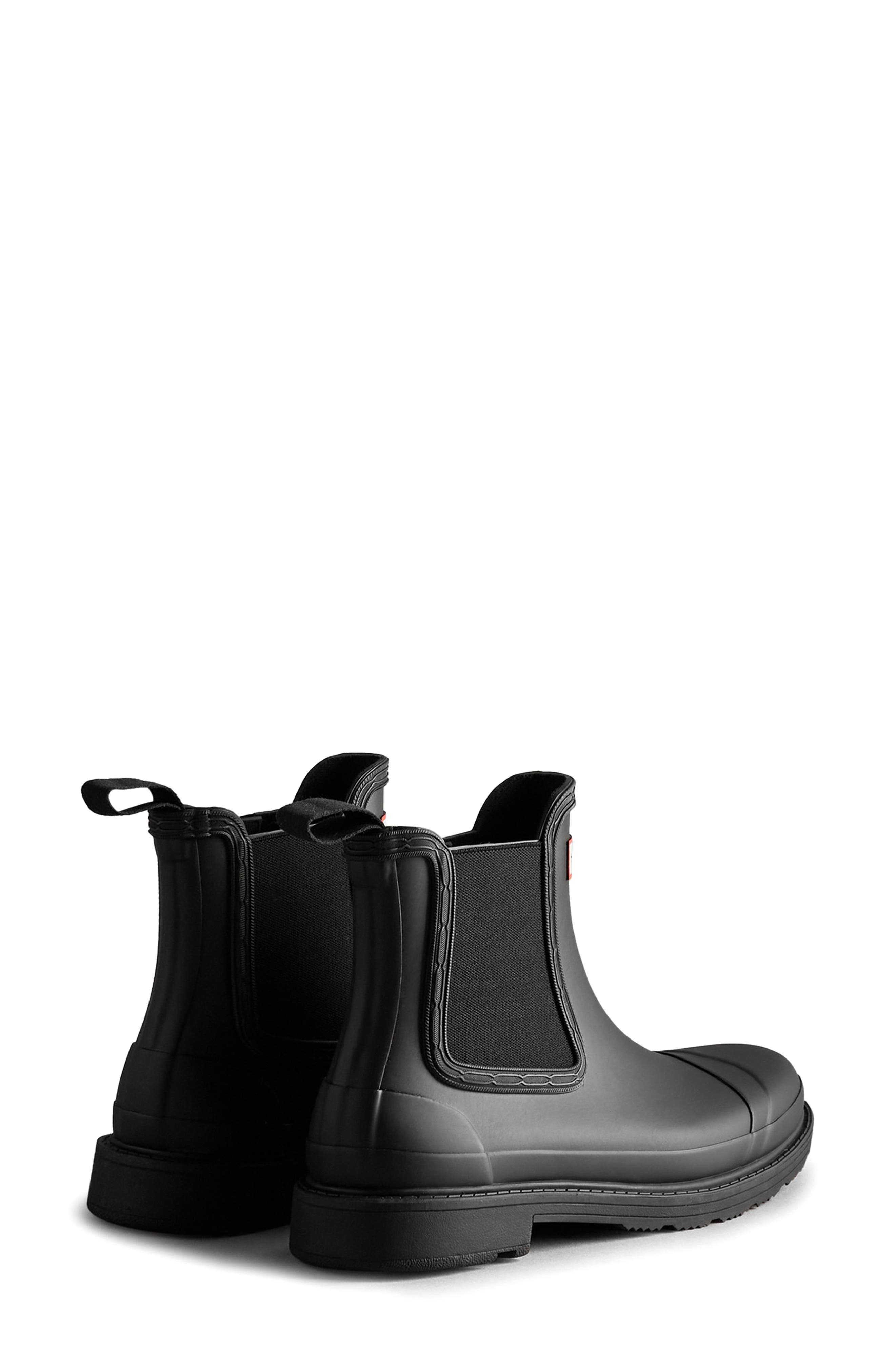 Hunter Commando Waterproof Chelsea Boot, Alternate, color, 