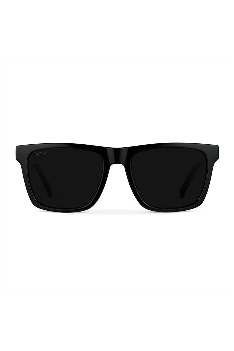 Denver - 53mm Square Polarized Sunglasses, Main, color, Black