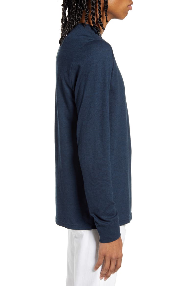 Long Sleeve Henley, Alternate, color, MIDNIGHT