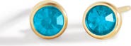 Mint & Lily Birthstone Bezel Studs