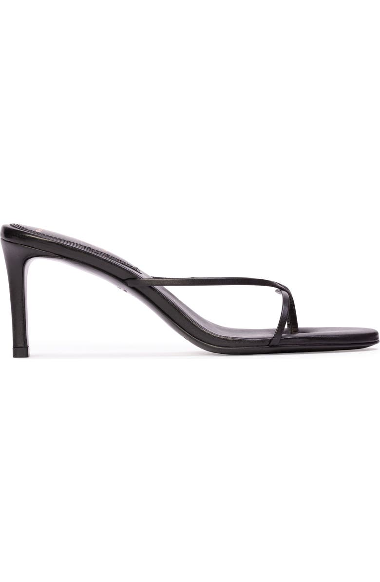 BLACK SUEDE STUDIO Gem 65 Sandal, Main, color, Black Leather