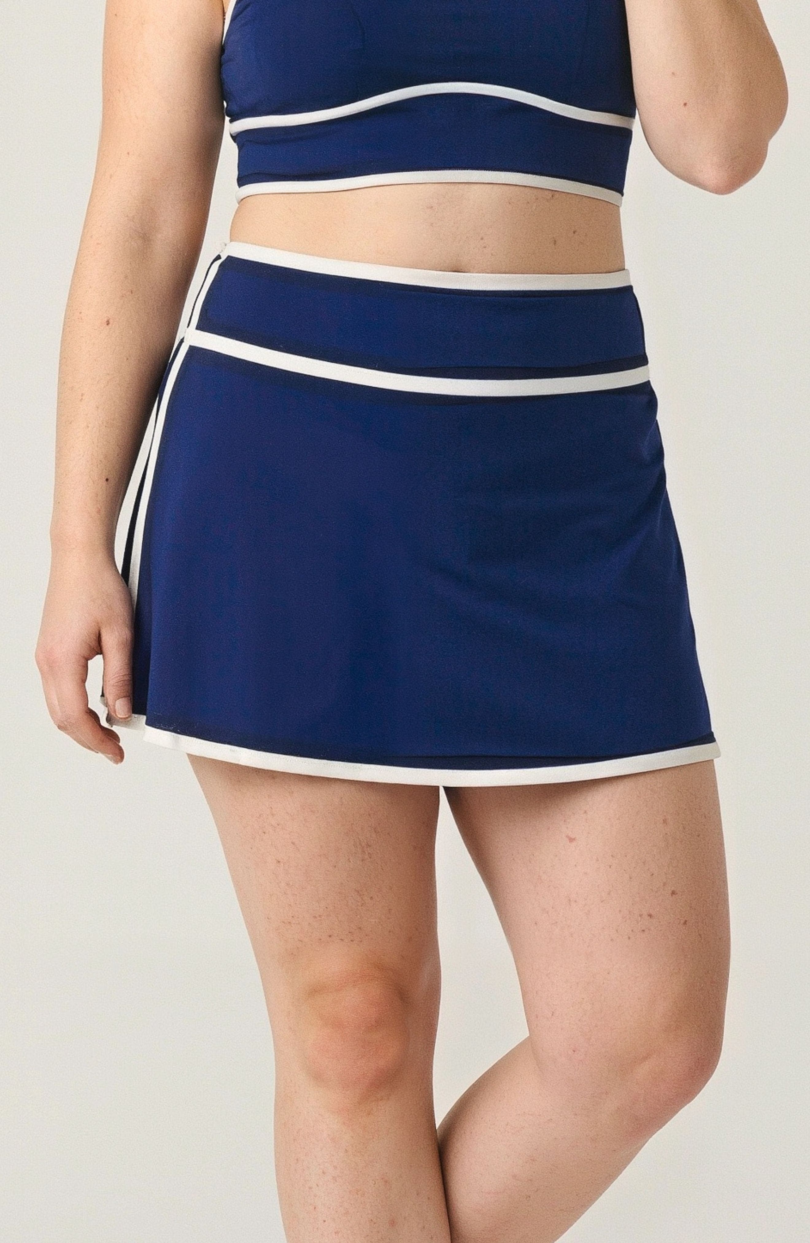 Navy & White