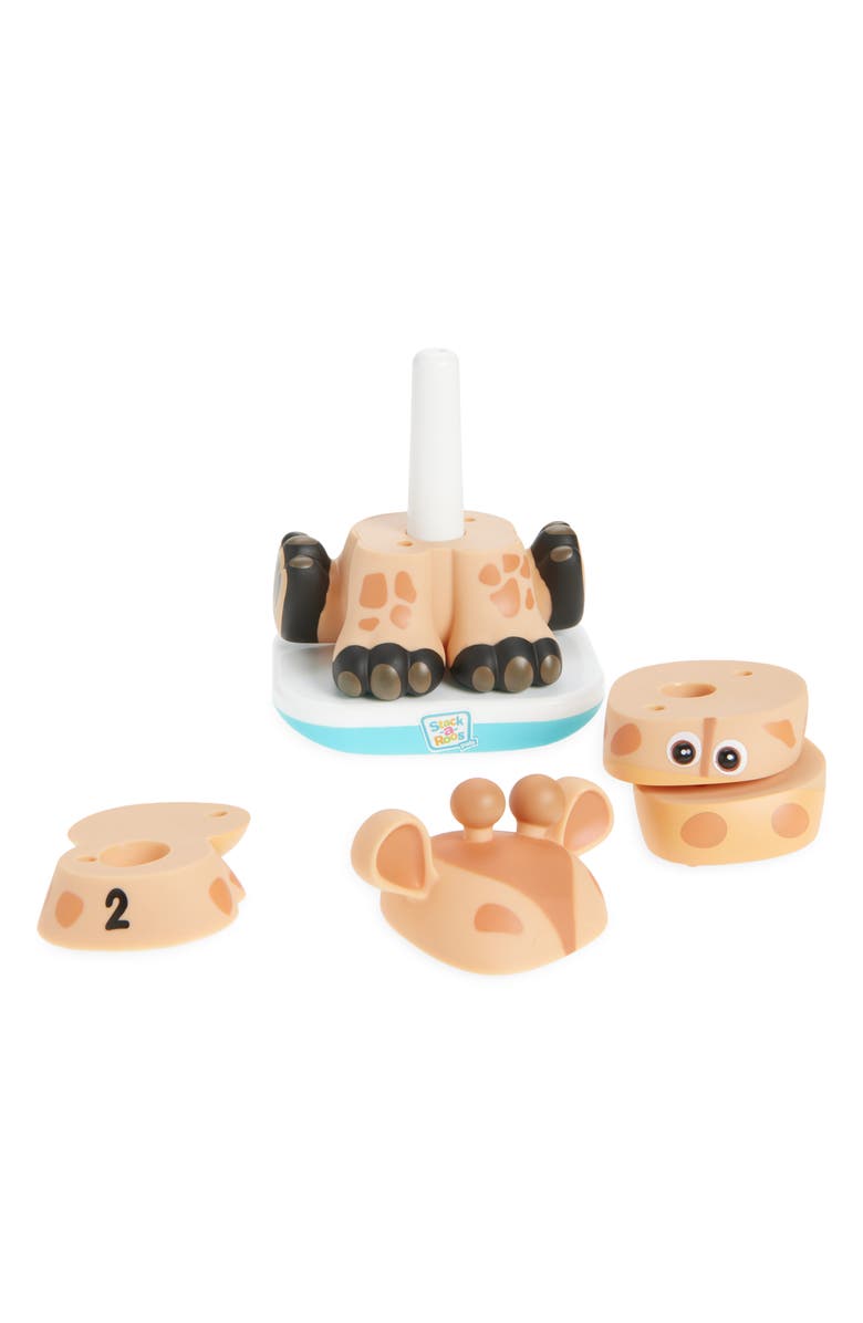 Stack-a-Roos Baby Giraffe Learning Toy, Alternate, color, Yellow