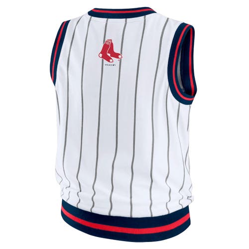 Wear By Erin Andrews White Boston Red Sox Sporty Tank Top