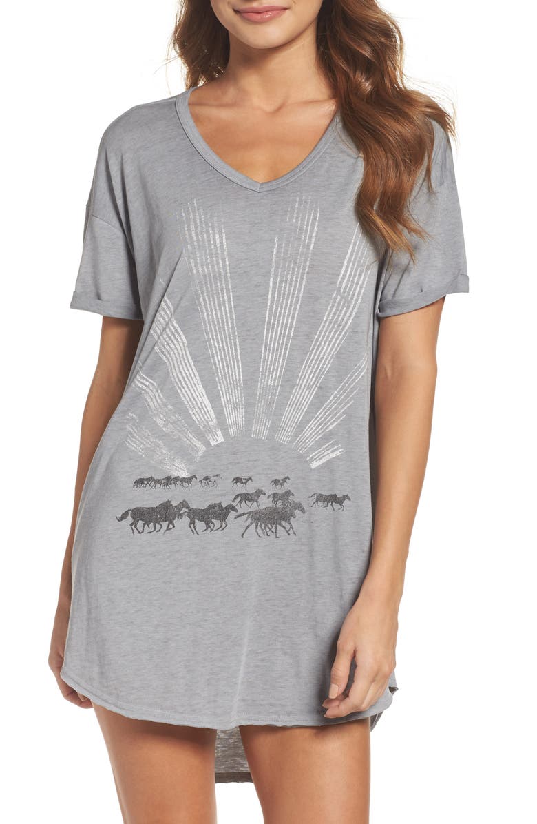 Retrospective Co. Burnout Nightshirt, Main, color,