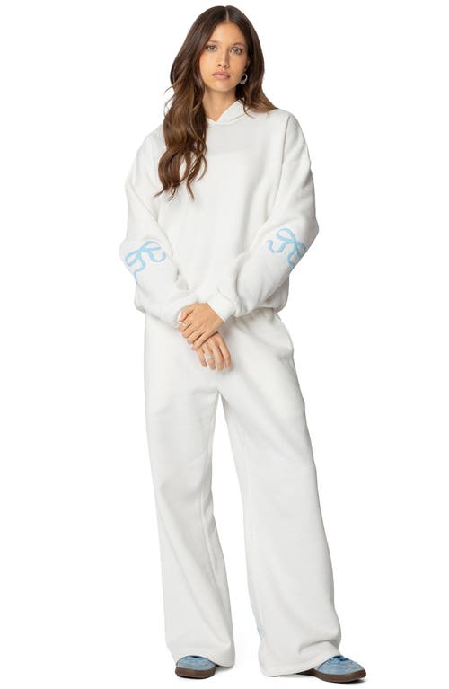 EDIKTED EDIKTED BONNEY BOW WIDE LEG SWEATPANTS 