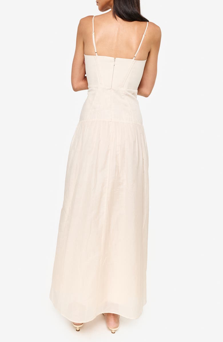 CAMI NYC Palmero Bustier Sleeveless Maxi Dress, Alternate, color, 