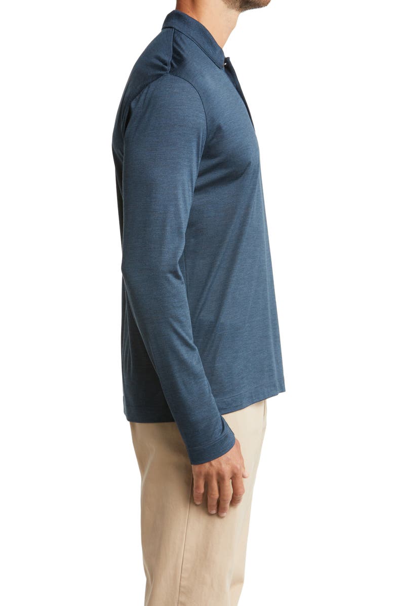 Canali Silk Long Sleeve Polo, Alternate, color, 