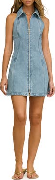 Cult Gaia Charo Sleeveless Denim Minidress